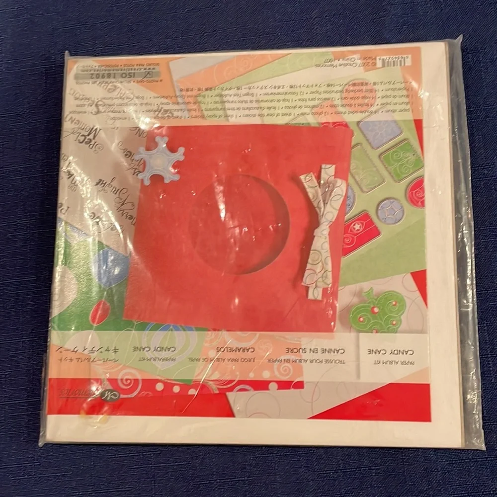 CM Holiday Candy Cane paper album kit